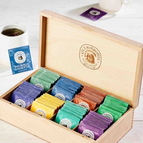 Coffret cadeaux d'infusions Les 2 Marmottes